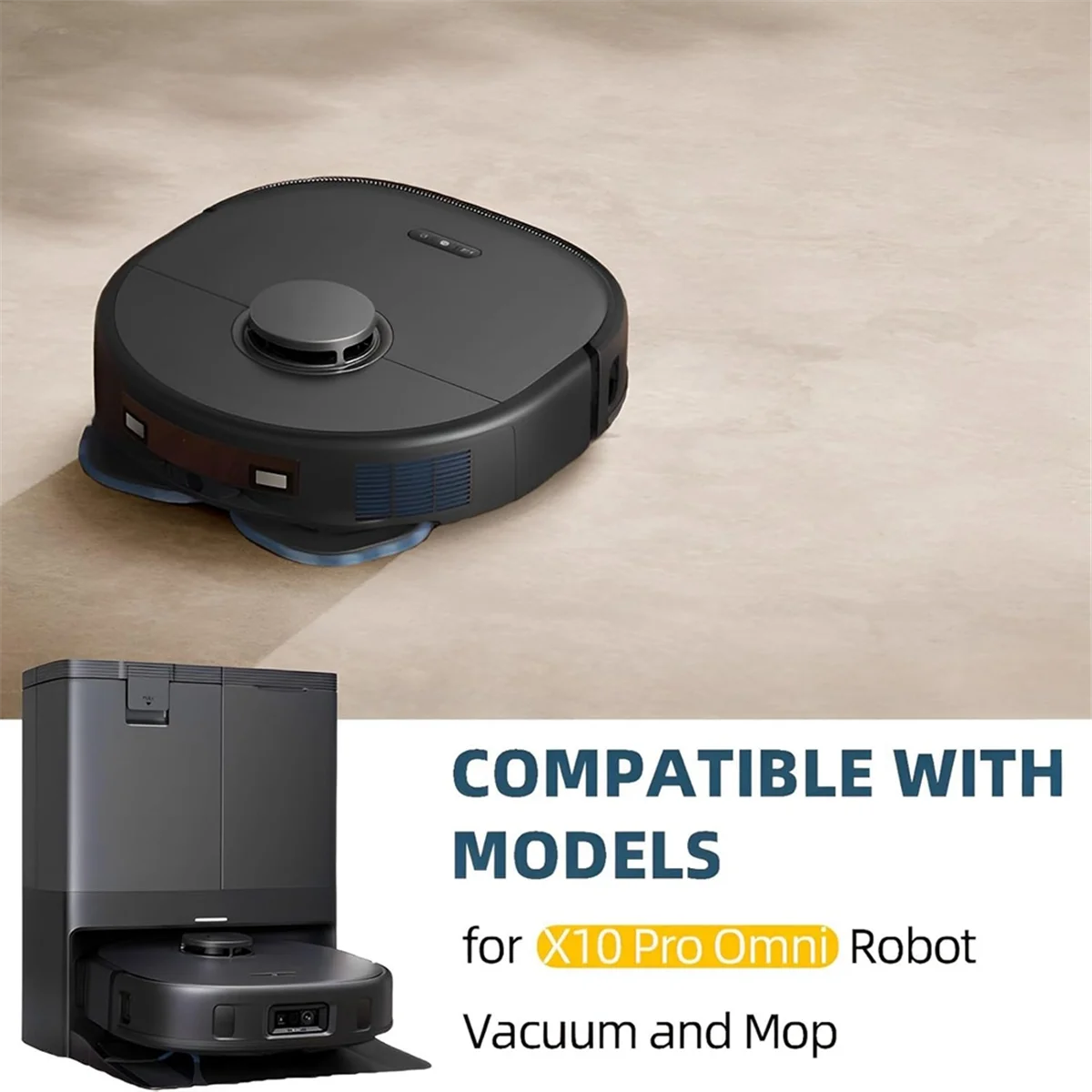 สําหรับ Eufy X10 Pro Omni เครื่องดูดฝุ่นหุ่นยนต์หลักแปรงด้านข้างตัวกรอง Hepa Mop ผ้าถุงเก็บฝุ่นเปลี่ยนชิ้นส่วนอุปกรณ์เสริม
