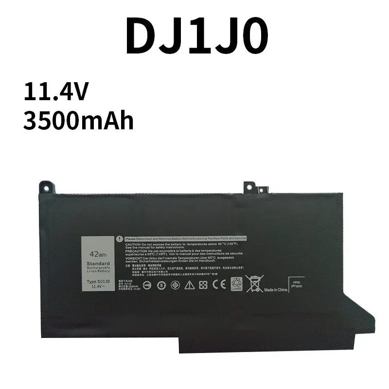 New DJ1J0 42Wh Battery For Dell Latitude 12 7280 7290 E7280 E7290 13 E7390 E7380 14 7480 7490 E7480 E7490