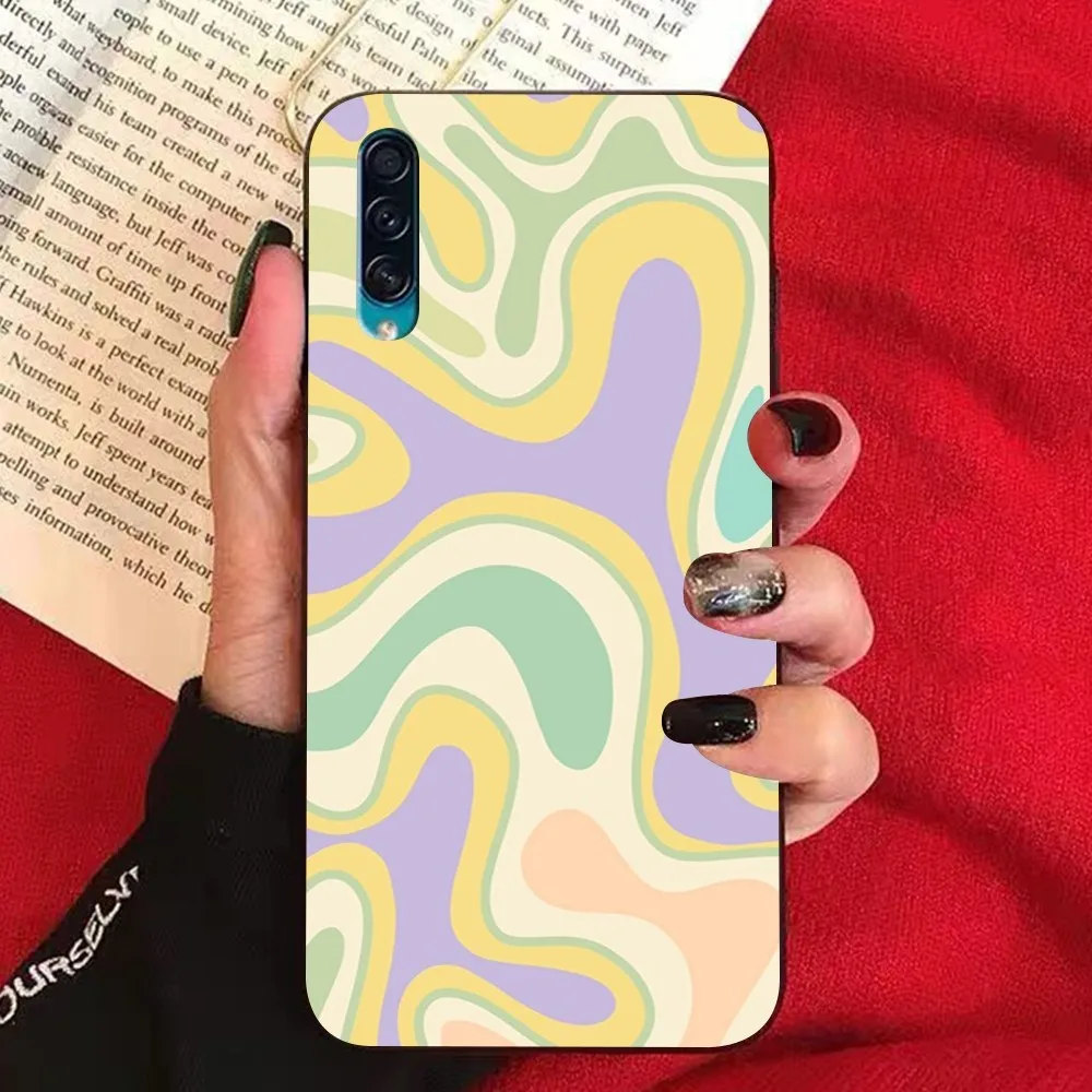 Liquid Swirl Abstract Art Phone Case For Samsung A 10 11 12 13 20 21 22 30 31 32 40 51 52 53 70 71 72 73 91 13 shell