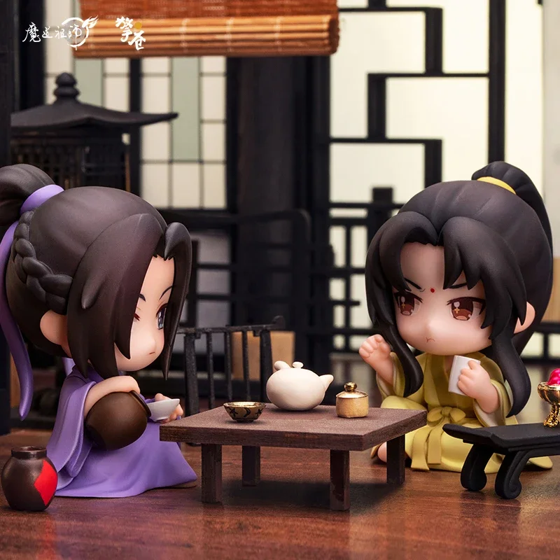 Anime Mo Dao Zu Shi Action Figure Toy jinling Jiang cheng  Bath Shower Q Version Stand Model Gift