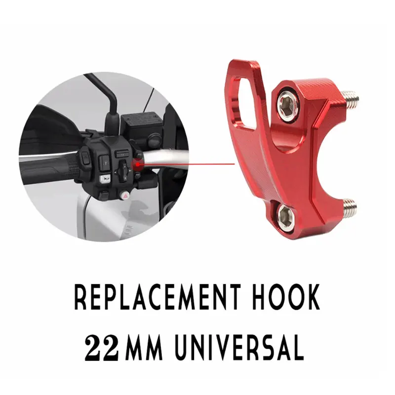 ل Mv Agusta Turismo Veloce 800 Rivale 800 Dragster 800 Brutale 675 الألومنيوم دراجة نارية الملحقات خوذة شماعات #3