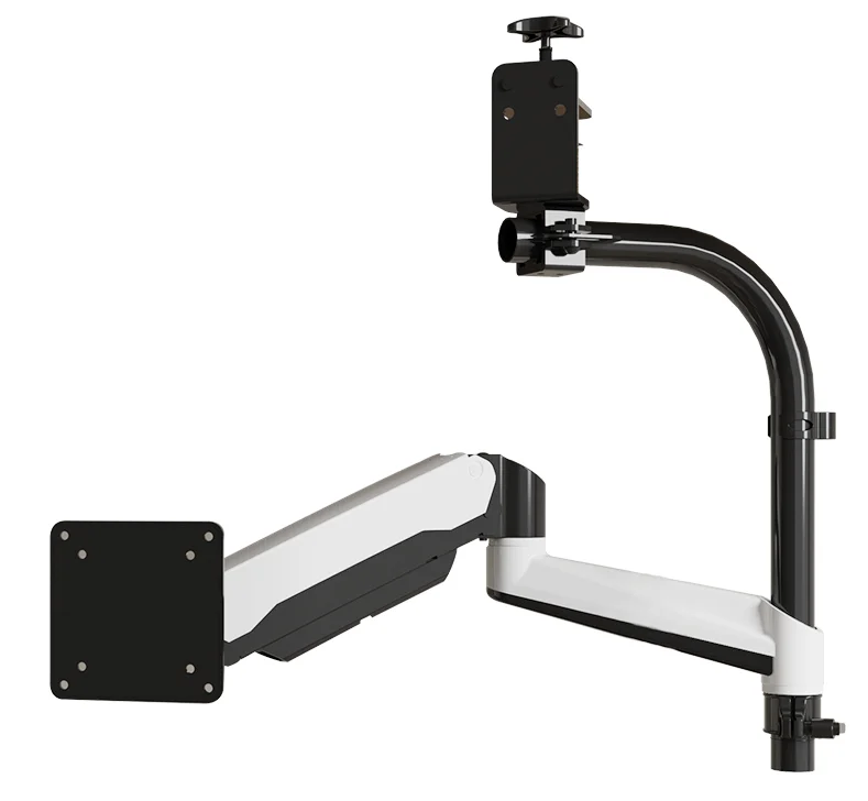 YS-GA12E2 Good Price 15-32 Inches Rotating Wall Mounted Computer Monitor Arm Stand Bracket With Vesa Extension