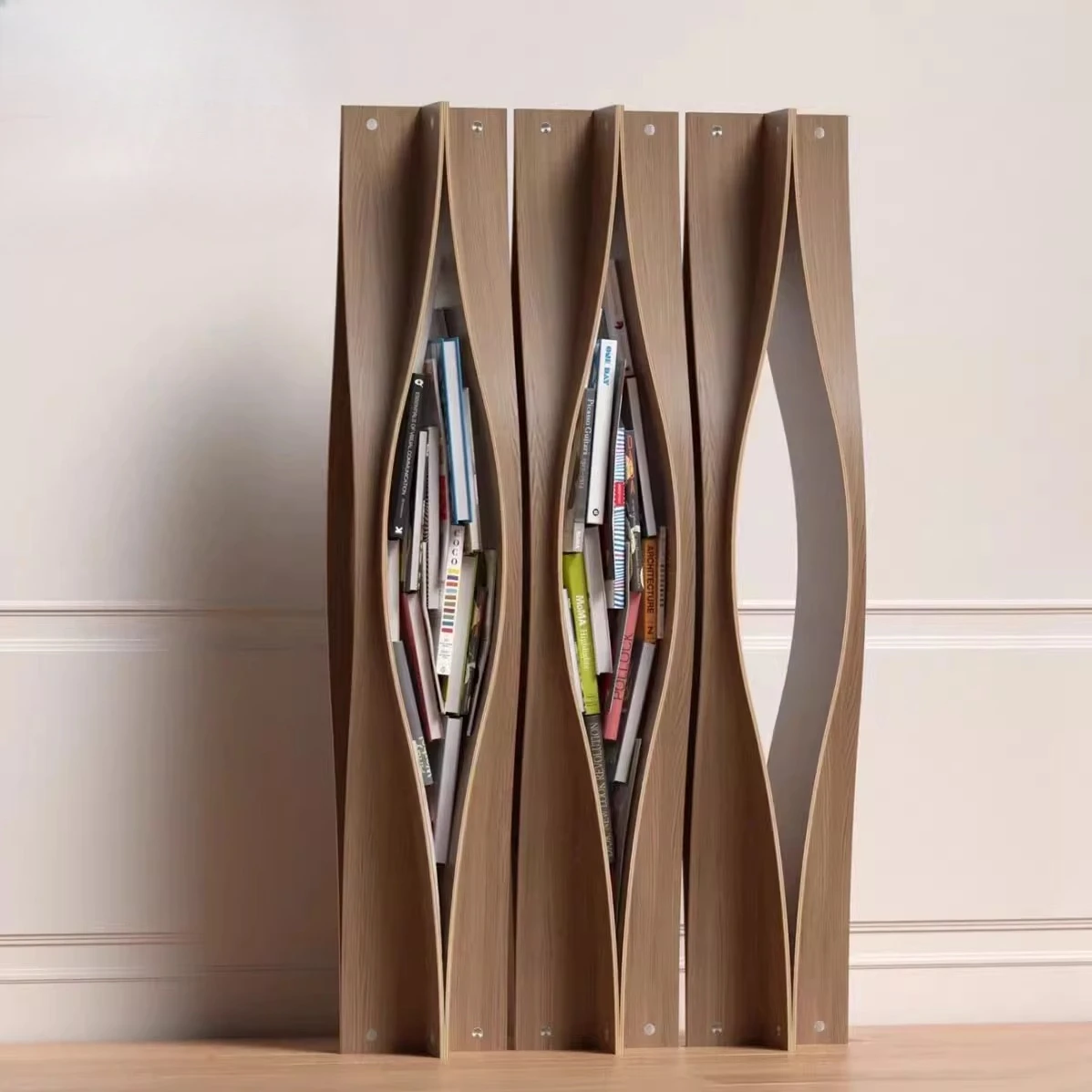 

Bookshelf Simple Italian designer creative special-shaped decorative display rack Floor-to-ceiling display