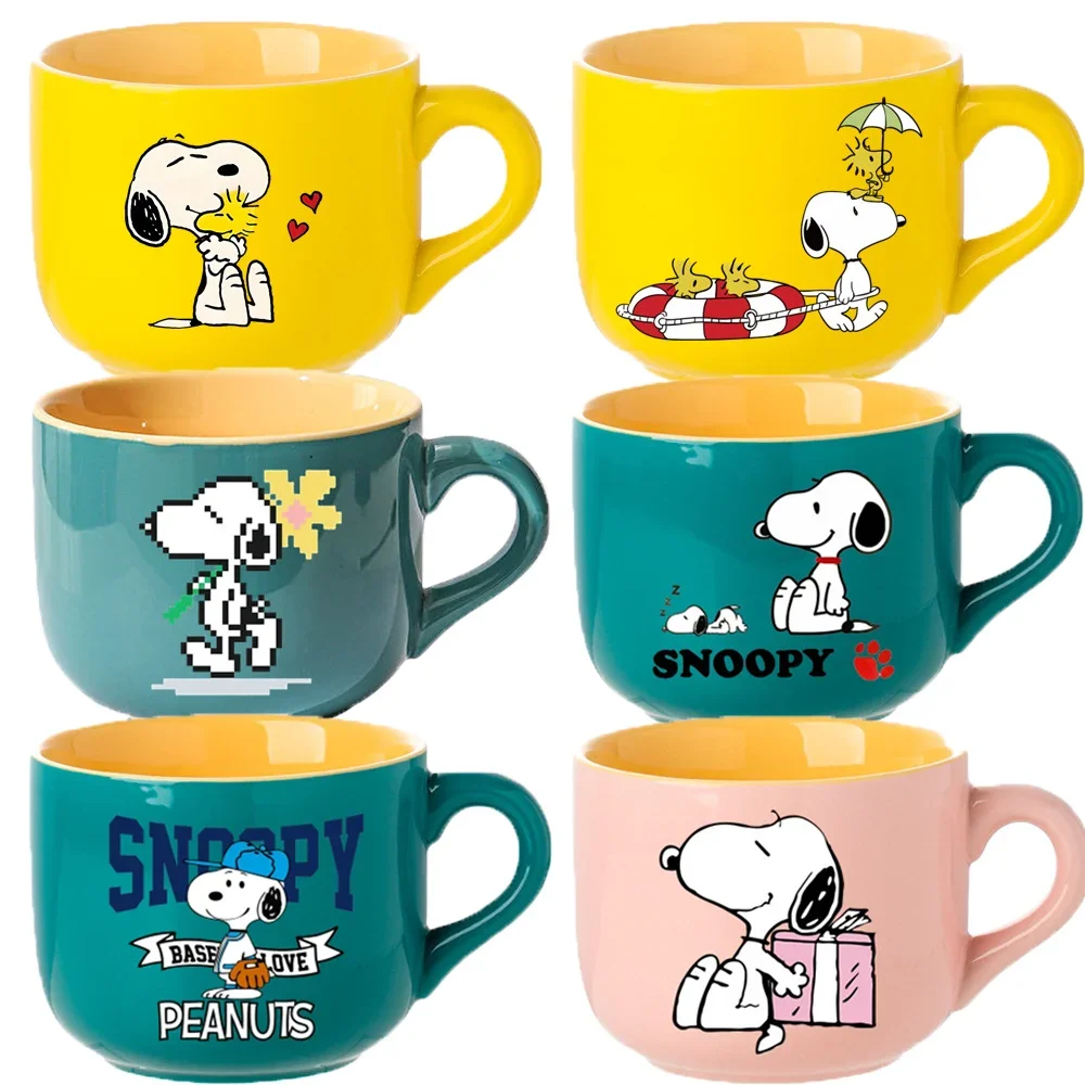 

Snoopy Cup Large Capacity Household Items Desktop Mug Milk Coffee Drinks Glass Life Daily Water Couple Exquisite Birthday Gift