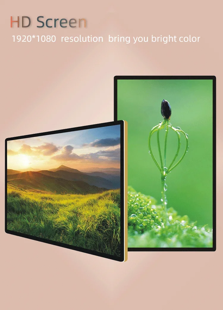 21 23 32 43 50 55 inch Android advertising LCD monitors wall-mounted menu display screen