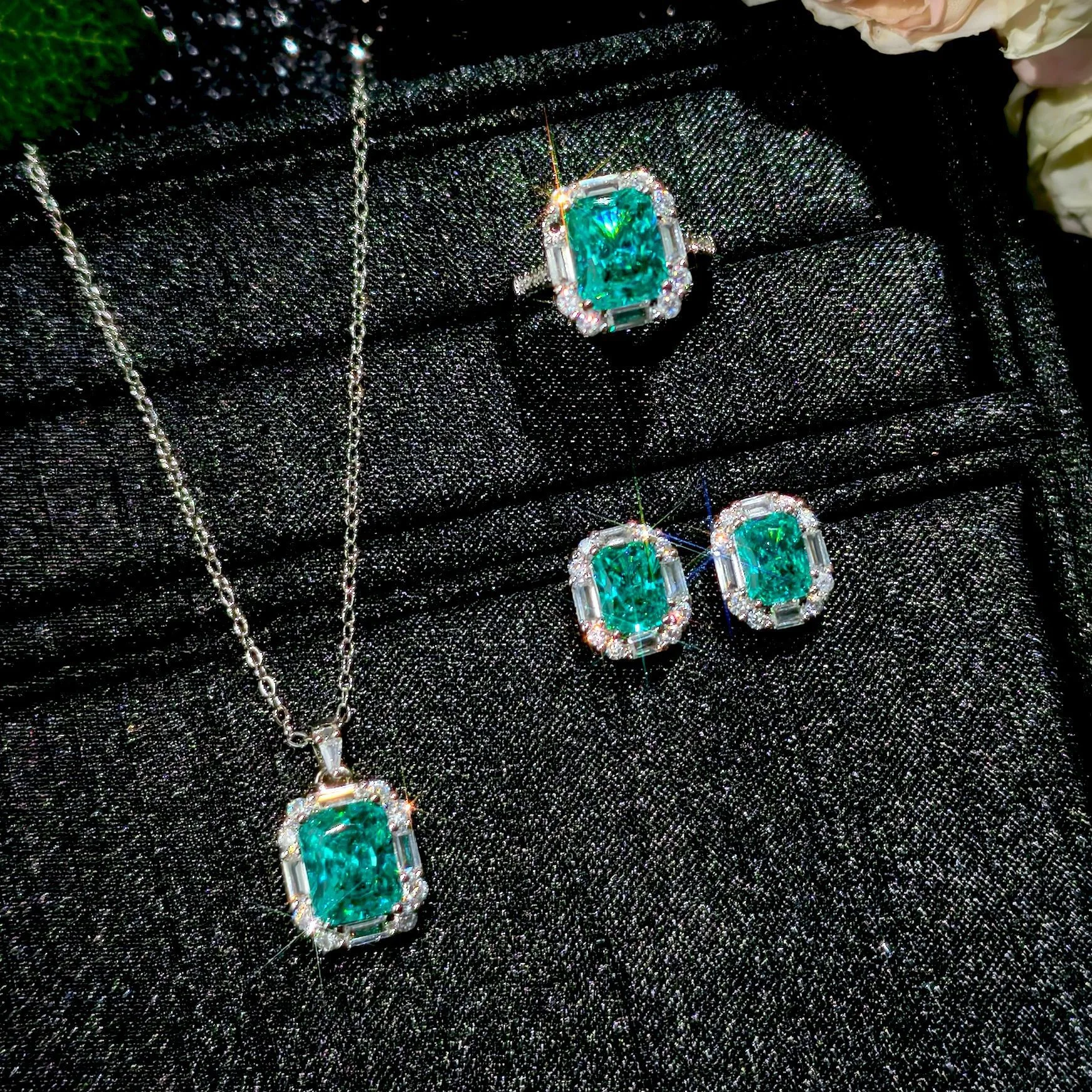 

Комплект футболок Ele Ice Flower Cut, роскошные сверкающие украшения Para een для свадьбы и банкета, новая невеста, модный аксессуар...