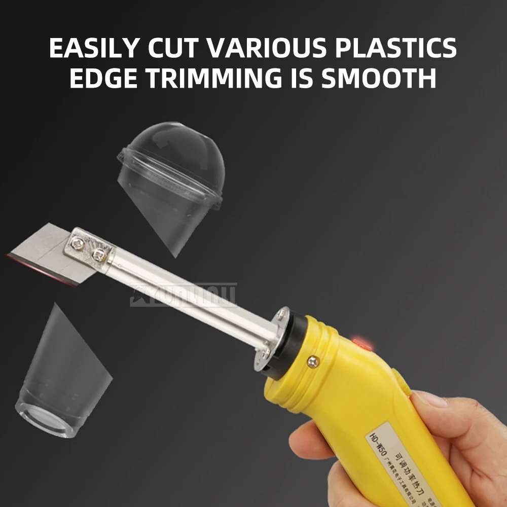 Faca elétrica ajustável com pano de corte de espuma, esponja de pérola, placa de aquecimento de plástico kt para aplicações de derretimento quente