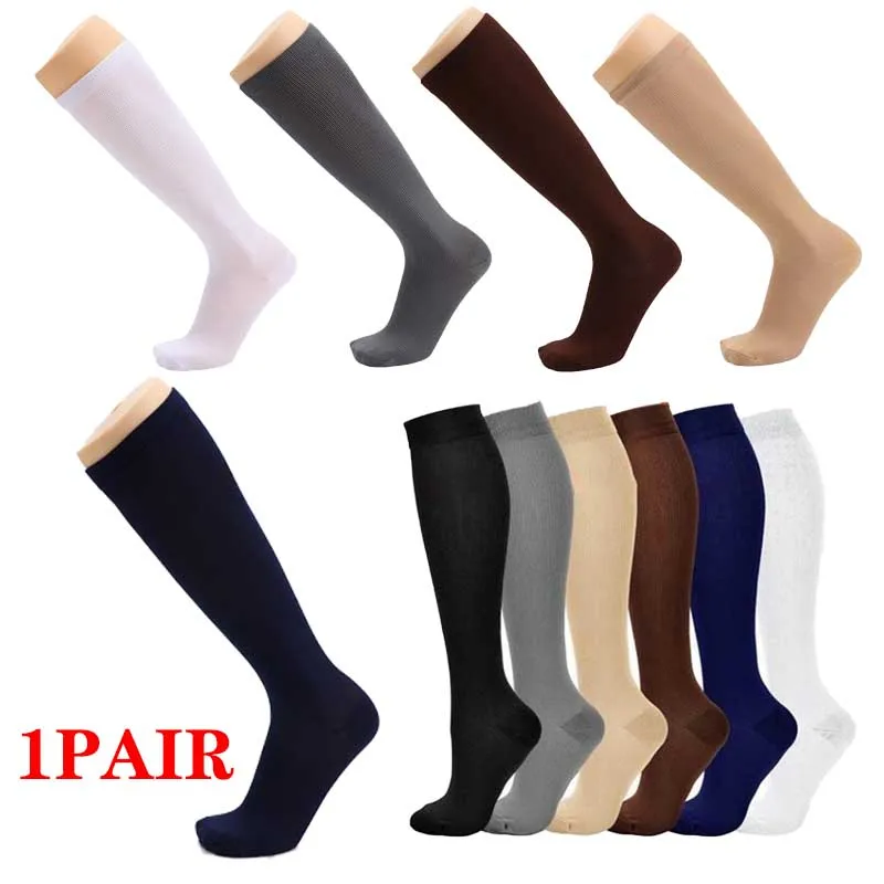 6-Styles Kompressionsstrumpf verhindern Wadenkrampfadern, Schmerzen, Druck, Radfahren, professionelle Beinstütze, Krankenschwester-Frauensocken