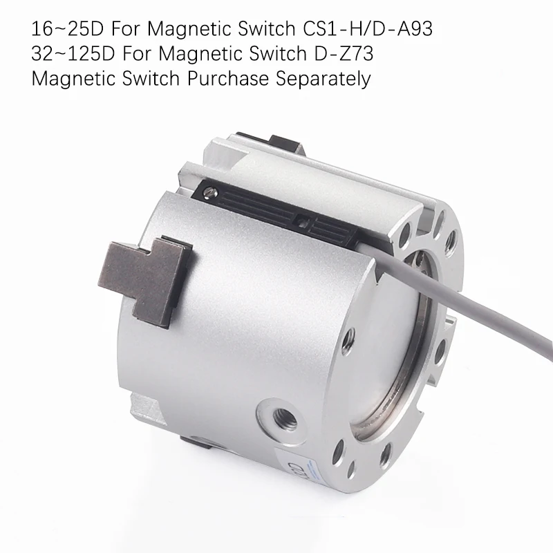 MHS2/MHS3/MHS4 SMC Finger Pneumatic Gripper Replacement Double Action Rotating Air Cylinder 16D/20D/25D/32D/40D/50D