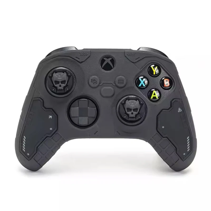 Тактический матовый силиконовый мягкий защитный чехол Mecha для Xbox Series X/S, чехол для игрового контроллера XSX XSS, крышка с ручкой для большого пальца