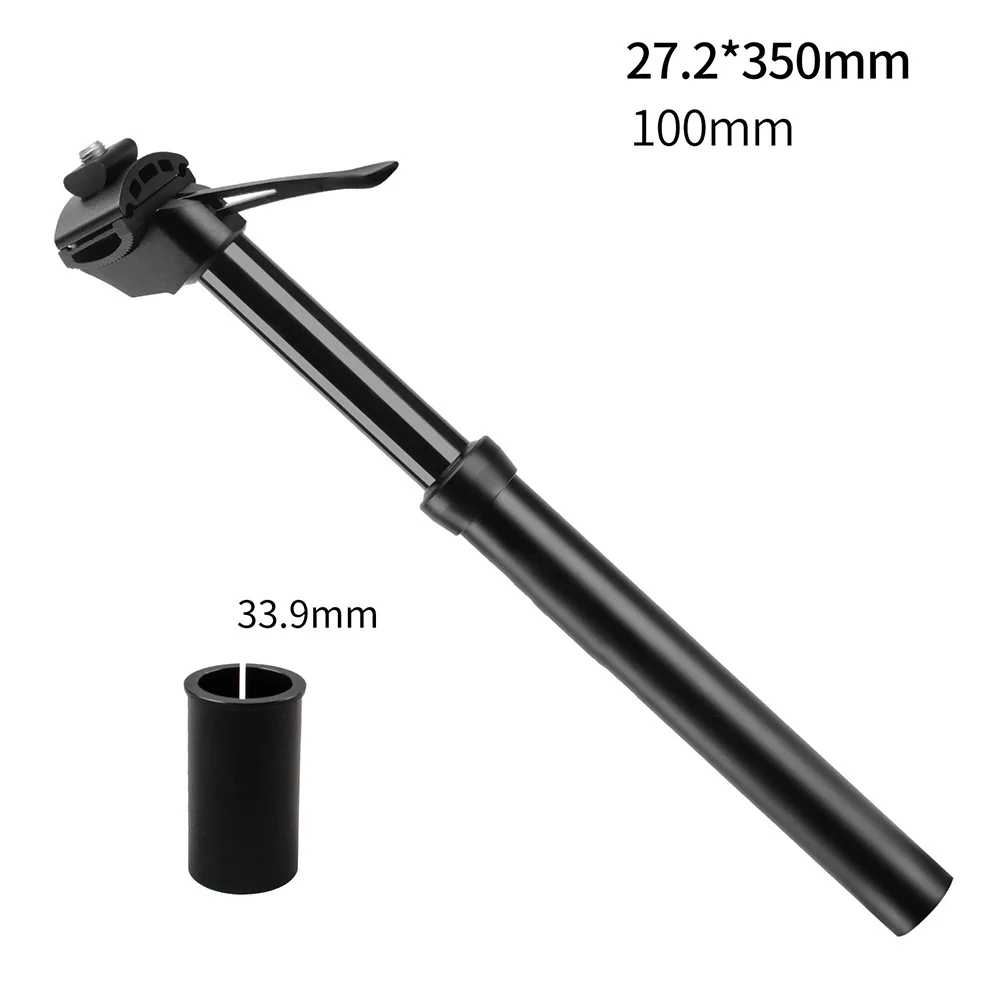 

27.2mm Bike Seatpost Bicycle Dropper Seat Tube Rainproof And Dustproof Design Wear-Resistant Construction 350MM
