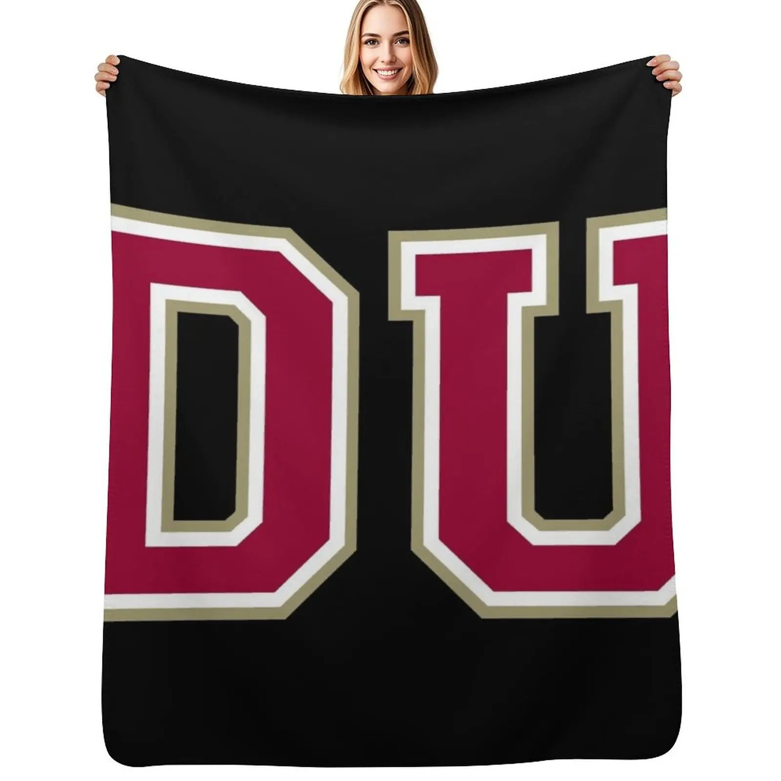 university of denver college font Throw Blanket Fluffy Cozy Throw Blanket for Home Decor
