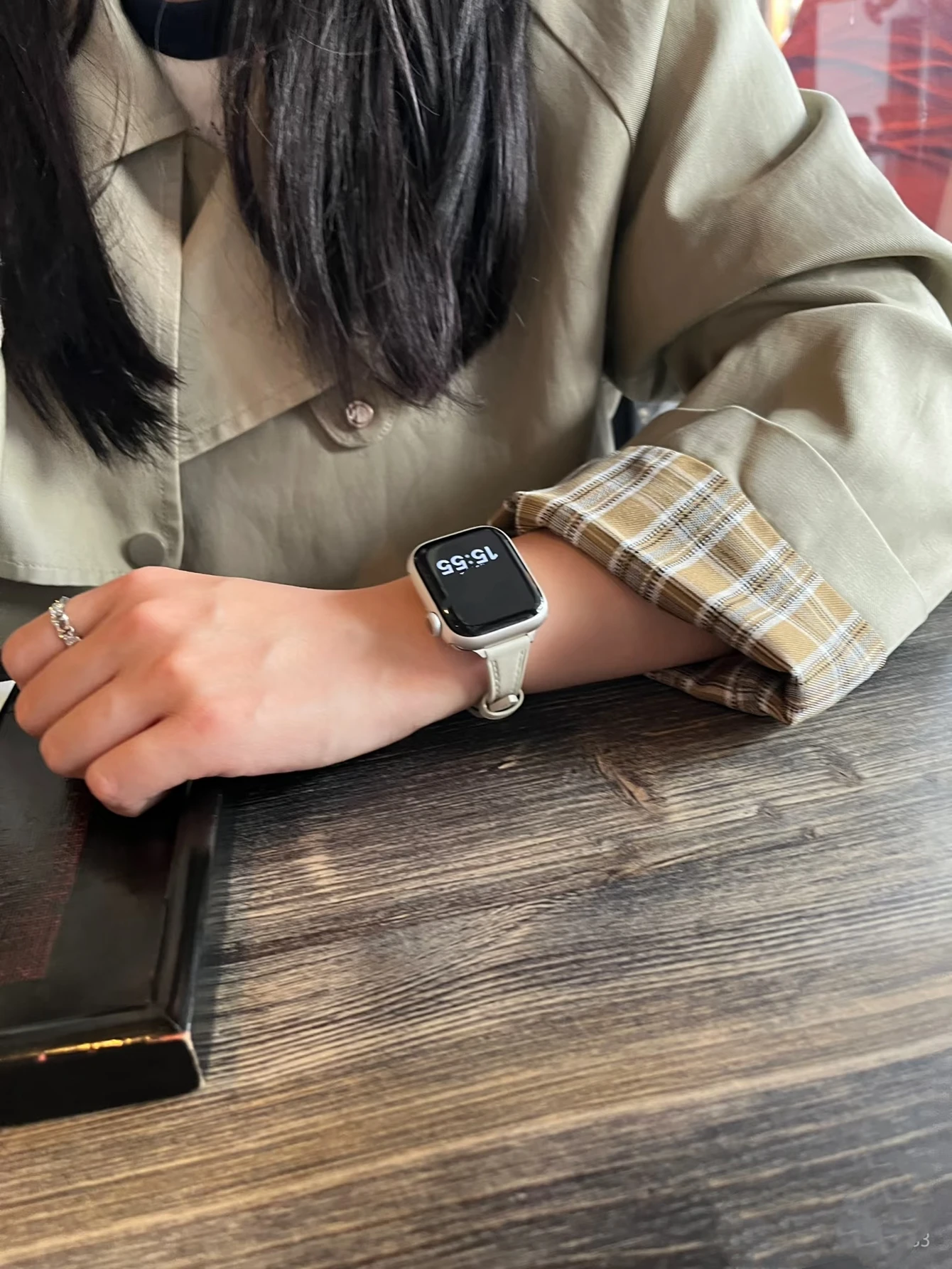 حلقة جلدية ممتازة لسوار ساعة أبل سلسلة نسائية رفيعة الترا 11/10/9/8/7/6/5/4/3 38 مللي متر 40 مللي متر 41 مللي متر 42 مللي متر 44 مللي متر 45 مللي متر 46 مللي متر حزام