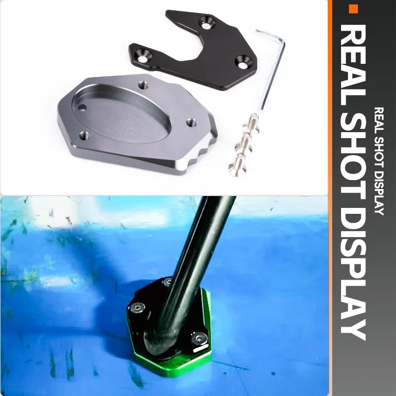 2024 For Kawasaki Z900 RS Z650 Z800 Z1000 R SX NINJA 650 Ninja 1000sx CNC Motorcycle Kickstand Pad Foot Side Stand Extension Pad