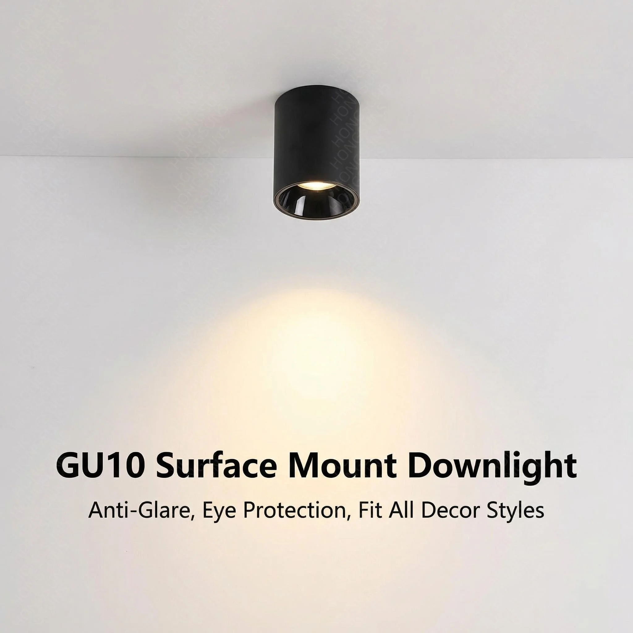 GU10 open mounted LED Circular Downlight Ceiling light Spotlight Anti-glare AC85-265V Ceiling Lamp Interior lighting