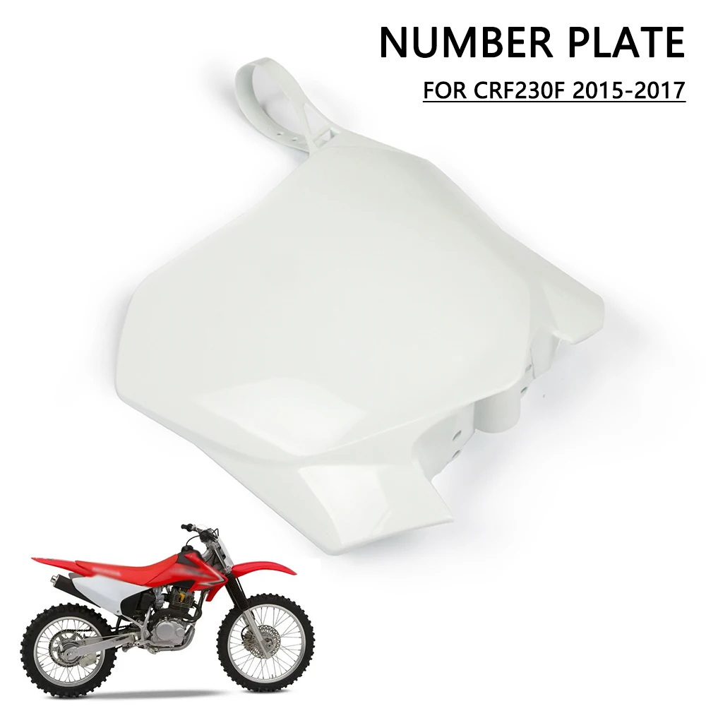 Für Honda CRF230F CRF 230F 2015-2017 Motorrad Zubehör Vorne Lizenz Nummer Platte Kunststoff Abdeckung Dirt Pit Bike Motocross
