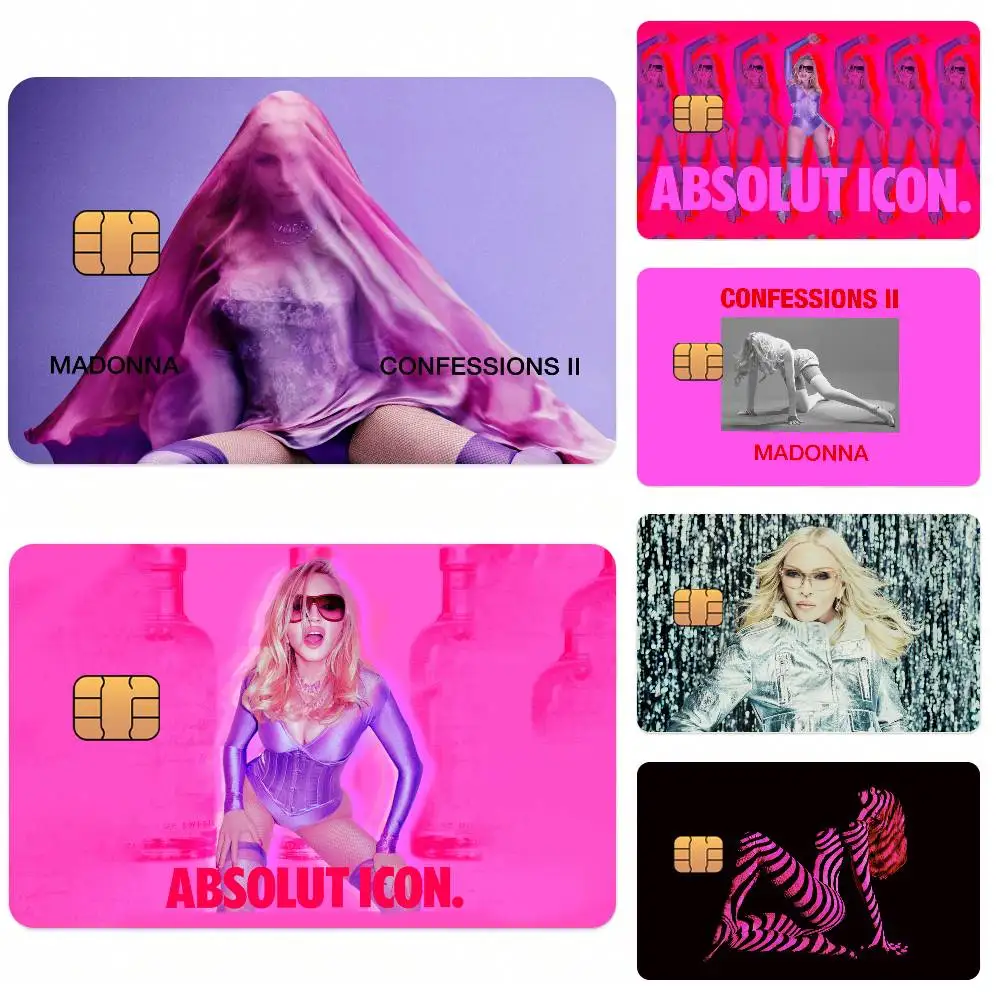 Singer M-MadonnA-A Confessions II Card Stickers for Bank Access Protective Waterproof Film Cover Sticker Surprise Gift