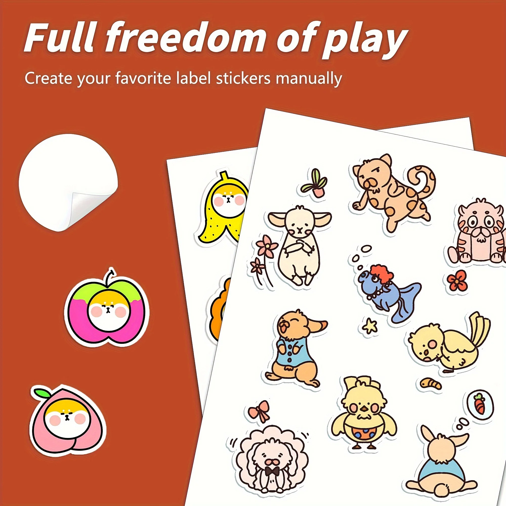 ESHANG 20 Sheets 8.5x 11 Inches Printable Vinyl Sticker Paper Matte White for Inkjet Printer Self-Adhesive Sheets Waterproof