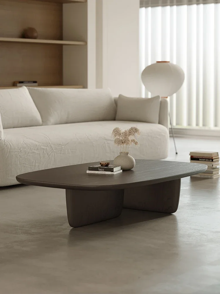 

muebles para hogar North America Black Walnut Solid Wood Coffee Table Living Room Designer Model Modern Minimalist Retro Coffee