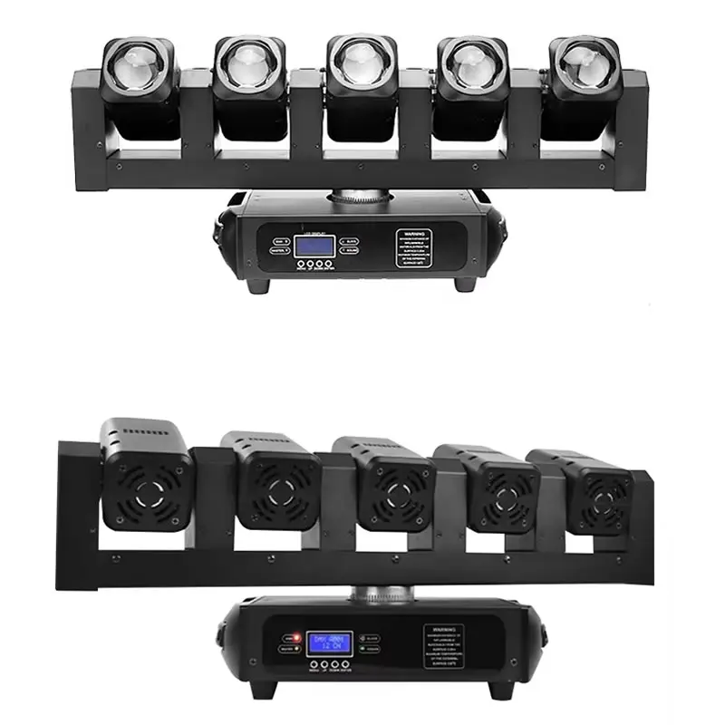 Butoy 5 Heads Laser Light DMX512 Control 5 Colors Spider Disco Led Beam Lighting for Party Nightclub Bar Dj Disco Wedding Show