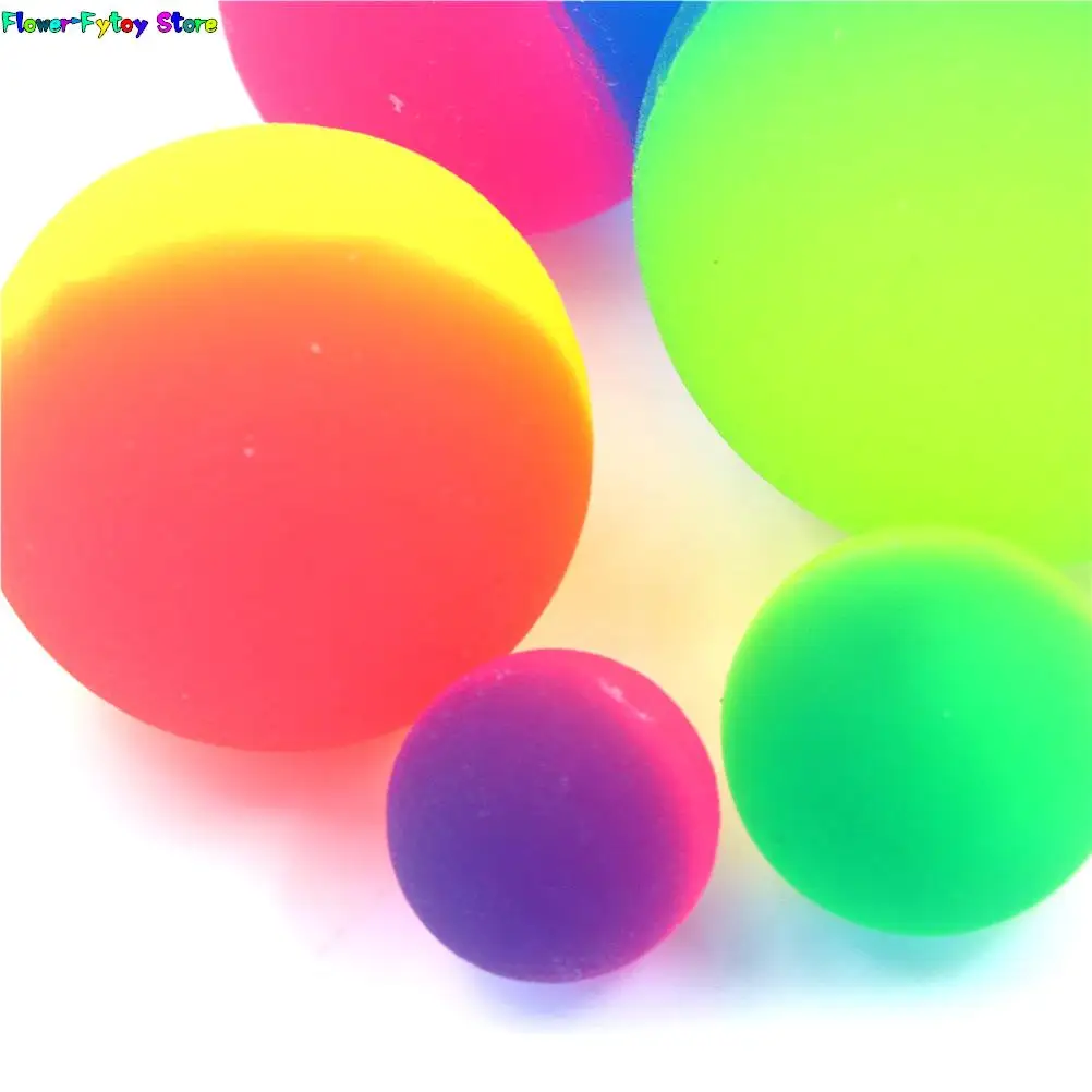 1pcs Cute Luminous Children Toy Ball Colored Boy Bouncing Ball Rubber Kids Sport Games Elastic Jumping Balls 42/45mm Outdoor toy