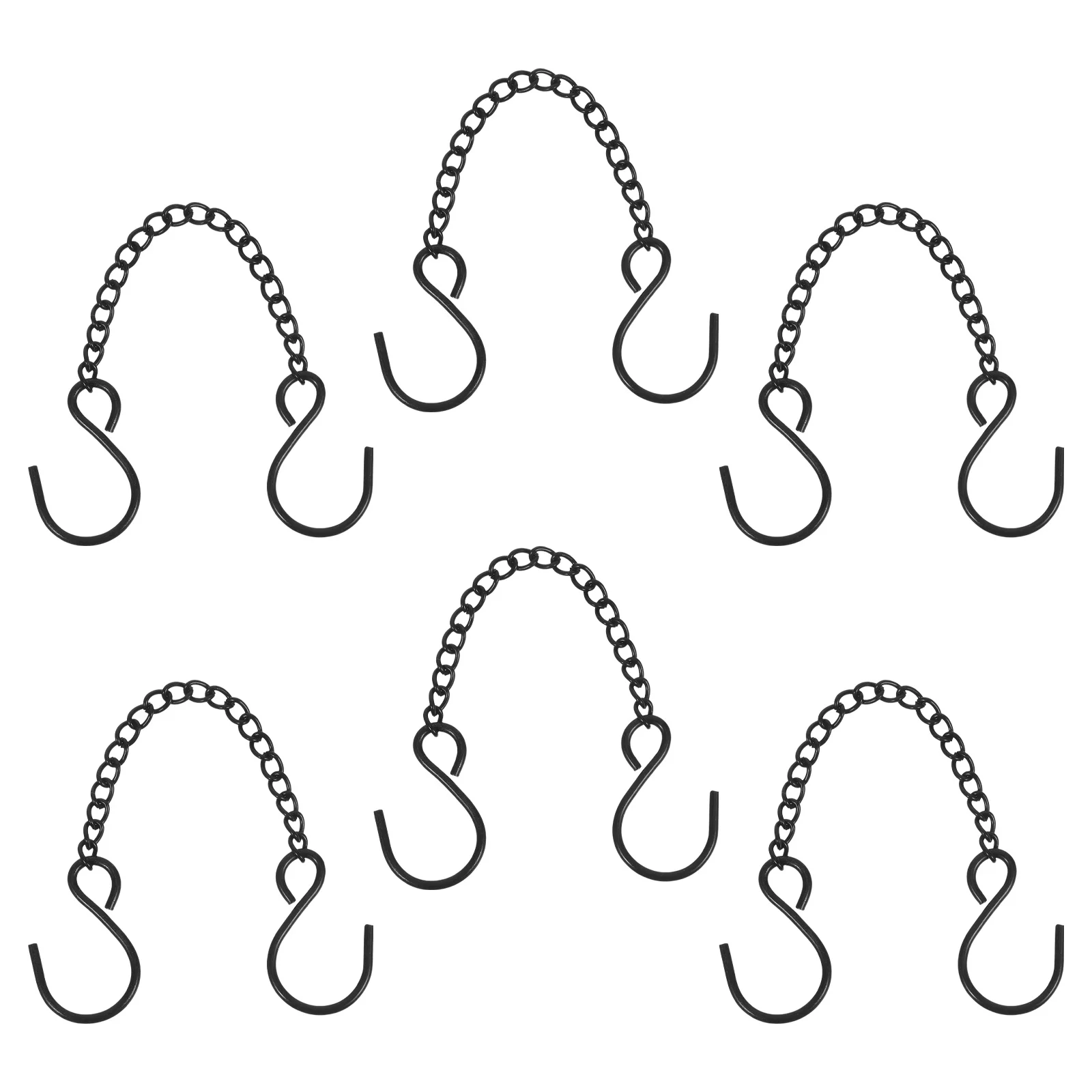 

6Pcs Door Sign Hanging Chain Metal Small Chain for Indoor Outdoor Planter Bird Feeder Lantern Decorative Hanging Basket