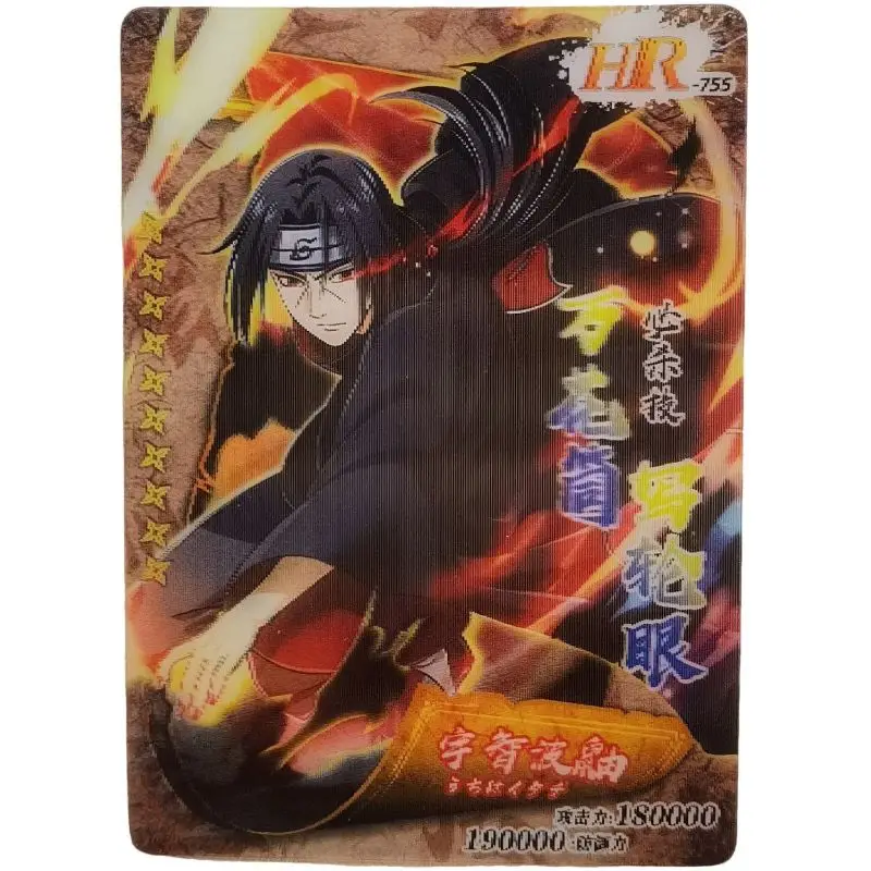 Naruto Hr Series Uchiha Itachi Uchiha Itachi Anime Characters Rare Collection Flash Card Cartoon Toys Christmas Gift