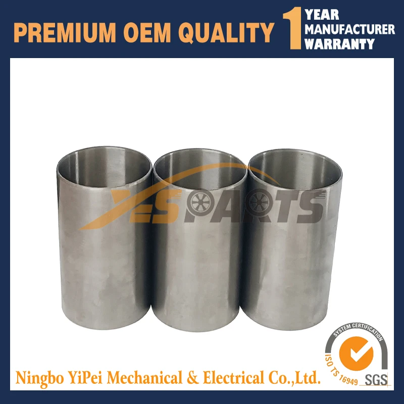 

3pcs Cylinder Liner Sleeve for Yanmar 3TN84 3TN84L Engine