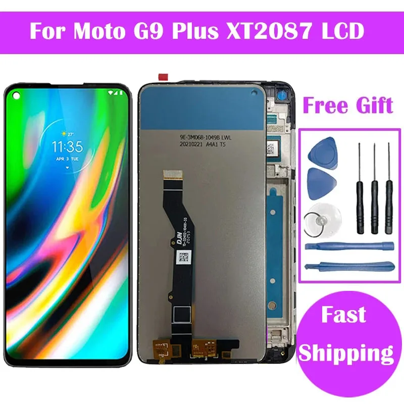 LCD For Motorola G9 Plus LCD Screen Display Touch Digitizer Assembly For Moto G9 Play LCD Display G9 Power LCD