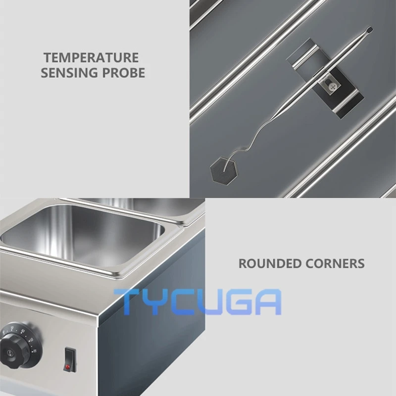 Коммерческая машина для плавления шоколада, домашний точный контроль температуры 30 ℃   до 85° ℃   Водяная баня с подогревом для конфетного сырного соуса