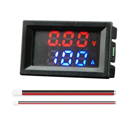 DC 6-120V 50A 100A Voltmeter Ammeter LED Volt Amp Digital Meters Gauge Mini Voltage Tester 12V With Shunt