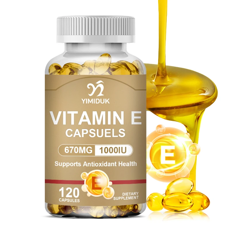 Vitamin E Capsules Helps Blood Birculation Brightens Skin Tone Daily Vitamin Supplement Beauty Health