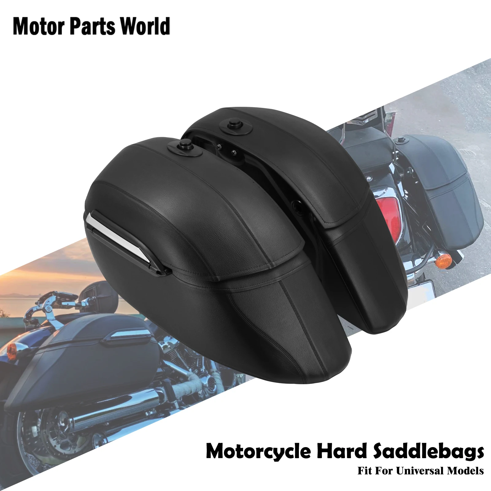 

Motorcycle saddlebags Universal Hard Bags Trunk Luggage Heavy Duty Mounting Bracket Kit Set For Harley Touring For Honda For BMW