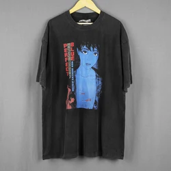 Perfect Blue T-Shirt Japanese Anime Satoshi Kon Paprika Millennium Actress Tokyo Godfathers Manga Men Cotton Summer Shirt