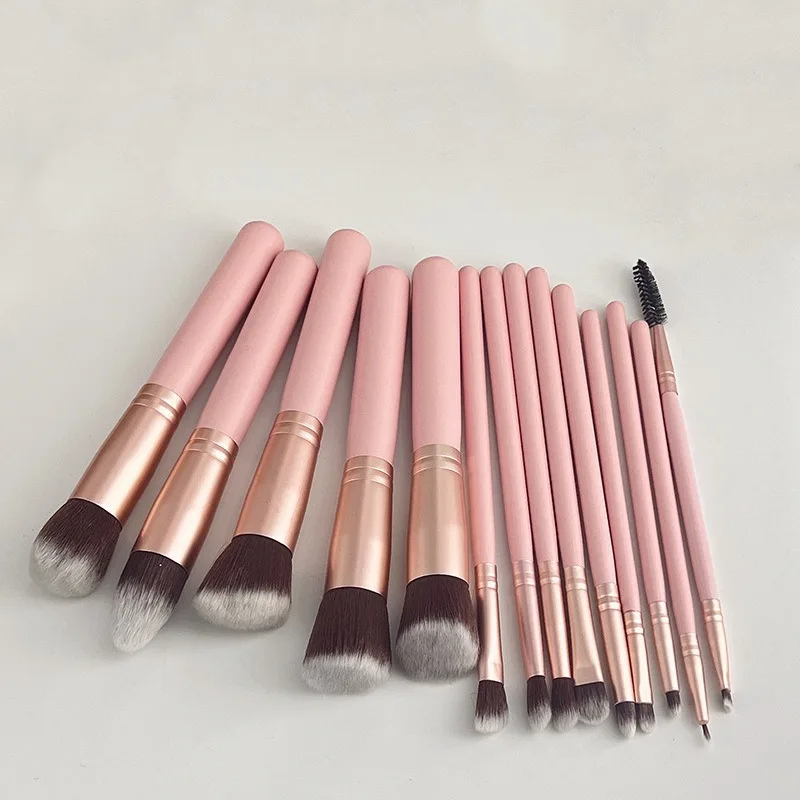 Women Makeup Artist Makeup Tools 14 Set Makeup Brush Loose Powder Foundation Brush Soft Brush Portable Combination Multi Purpose