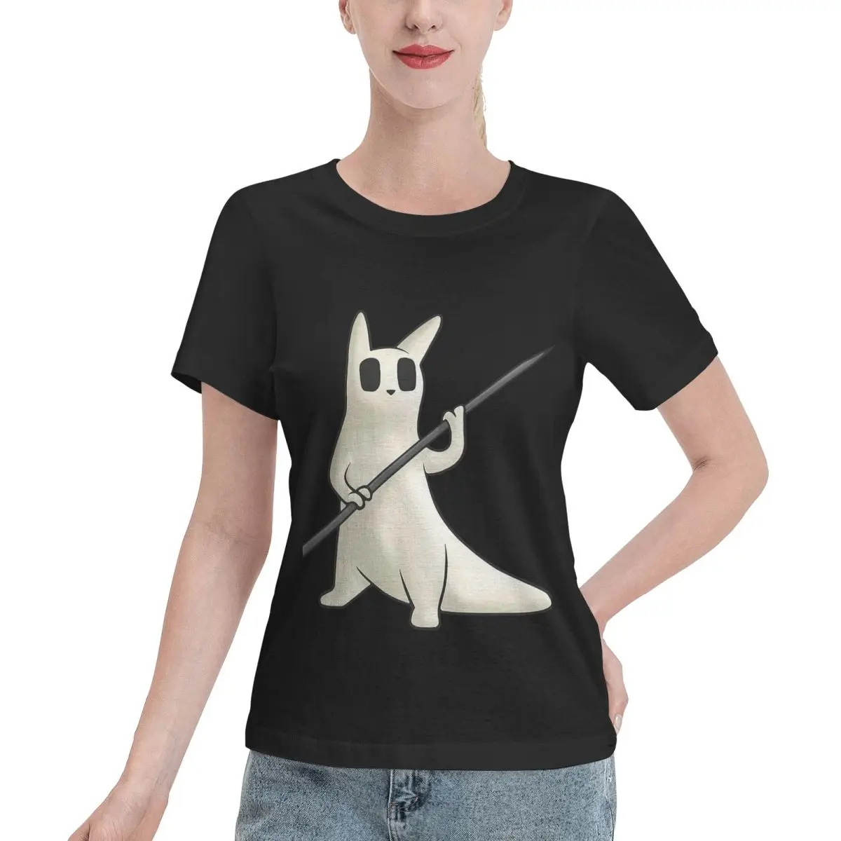 

Футболка с рисунком Rain World Slugcats, женские футболки с короткими рукавами, одежда с круглым вырезом, хлопковые летние футболки, уличная одежда