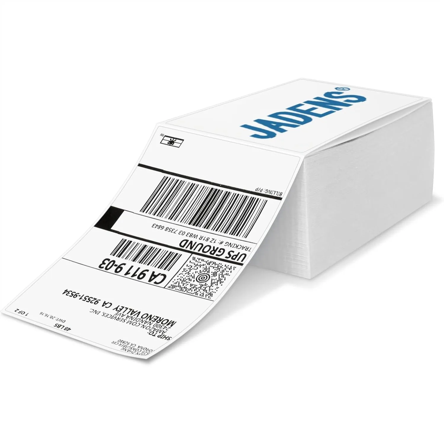 

500pcs 4x6 Thermal Labels for Shipping with Perforated Line, Fade & Scratch Resistant