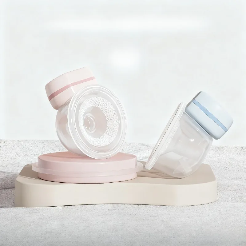ハンズフリーで着用できる電動搾乳器、強力な吸引力、目に見えないタッチ式ミルクコレクター