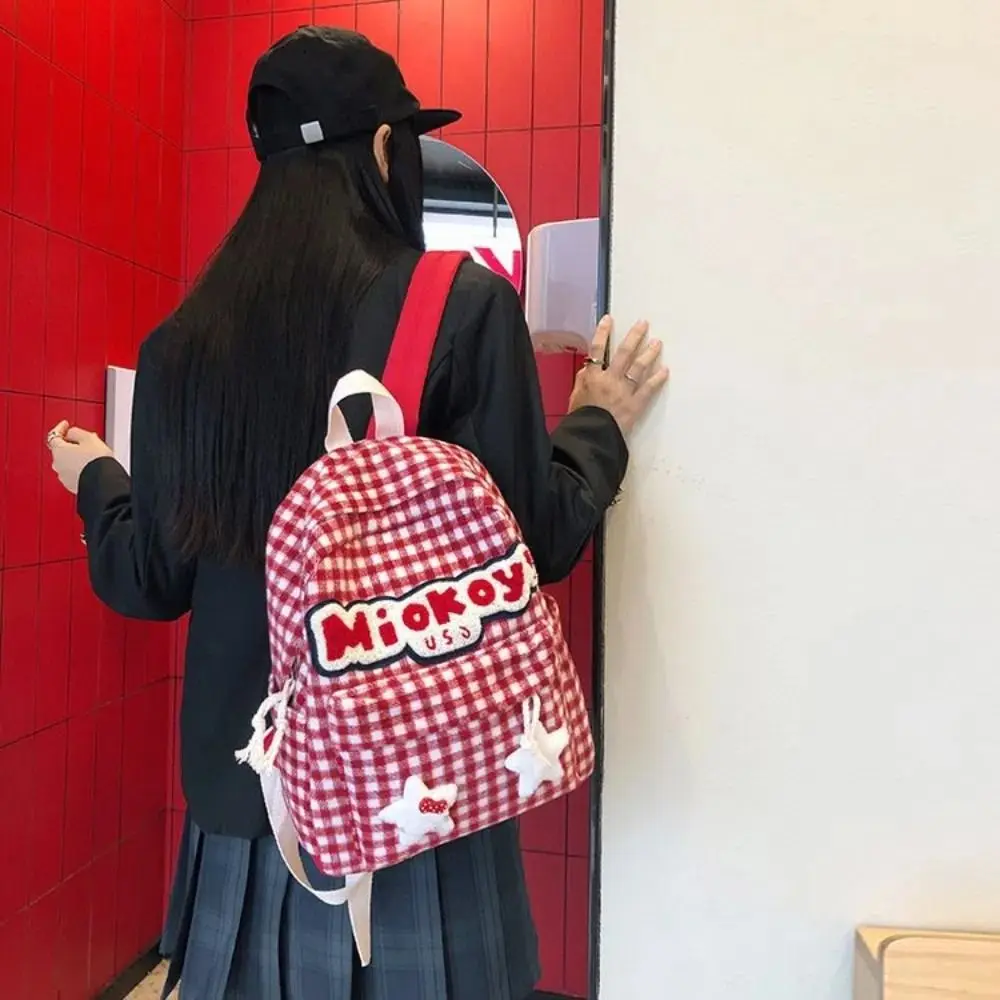 Sac à dos en nylon de dessin animé mignon pour filles, sac de voyage léger, grande capacité, initié, Kawaii, Y2K