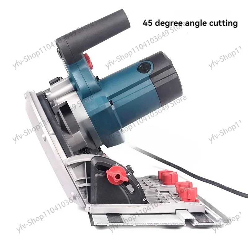 1.4M/2.8M Woodworking Guide Electric Saw 45° Miter Saw Wood Metal Cutting 1200W Multifunctional Woodworking Chainsaw