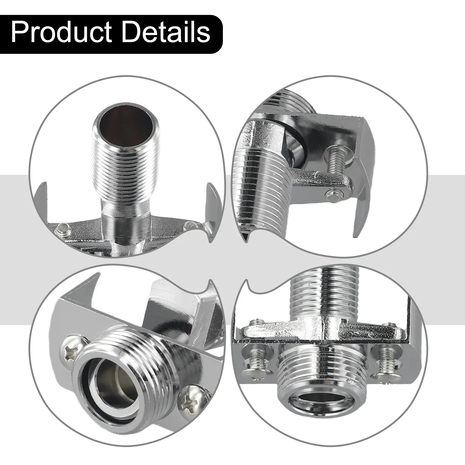 40-Degree Adjustable Faucet Angled Curved Foot Eccentric Screw Corner Tap Adapter Kitchen Bathroom Faucet Replacement Parts