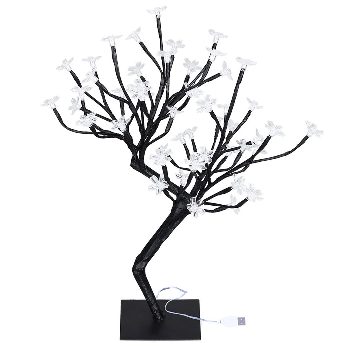 

Cherry Tree Lights Blossom Bonsai Home Lamp Desk Led Indoor Decor Plants Tree Romantic Atmosphere Christmas Birthday