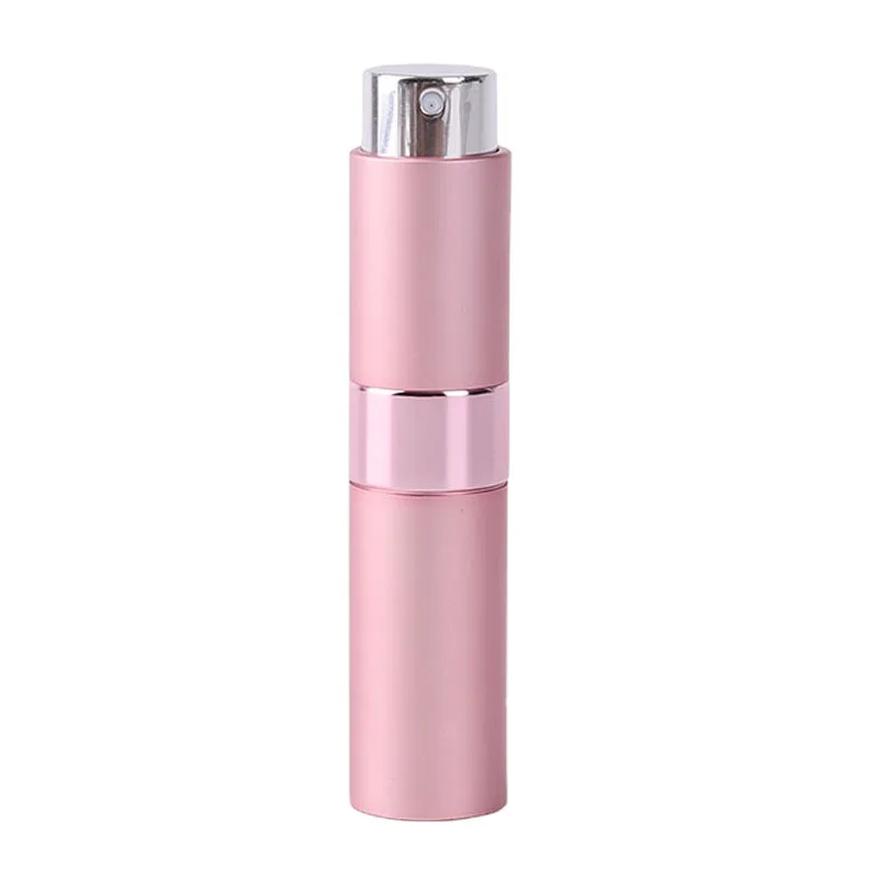 2 Pcs Perfume Dispenser Bottles Rotary Retractable Portable 8ml Spray Small Spray Glass Bottles With Anodized Aluminum Shell