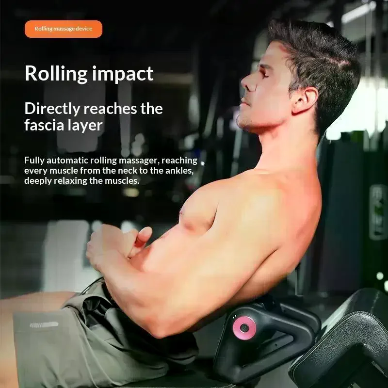 1 Set Massager Yoga Column Roller Automatic Electric Rolling Shaft Whole Body Muscle Relaxation For Deep Tissue Relief