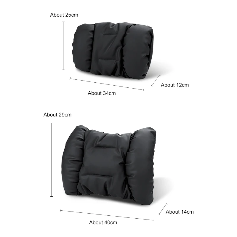 

For Honda Civic Fit Jazz Accord Pilot CRV Odyssey Passport City Luxury Car Headrest Pillow Lumbar Support Comfort Soft Leather