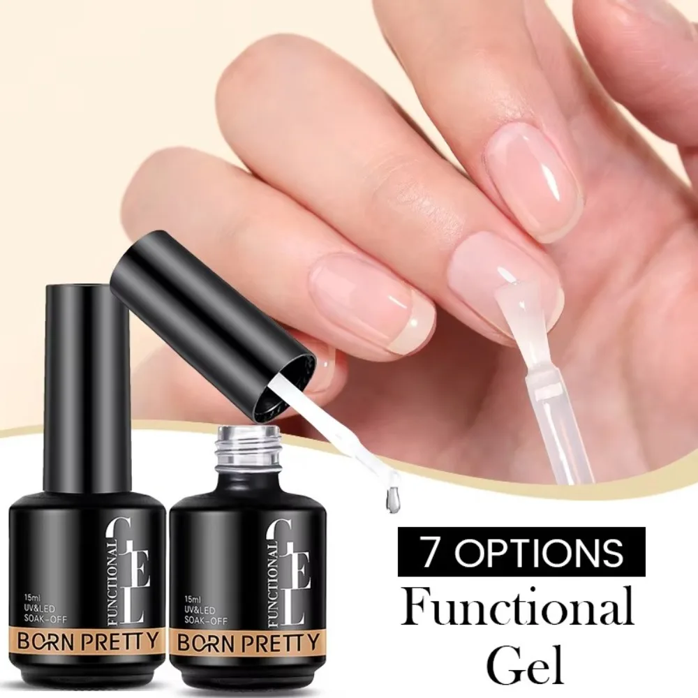 10 Uds nueva pegamento de uñas súper fuerte Base de esmalte de Gel transparente de secado rápido función de larga duración Gel UV LED