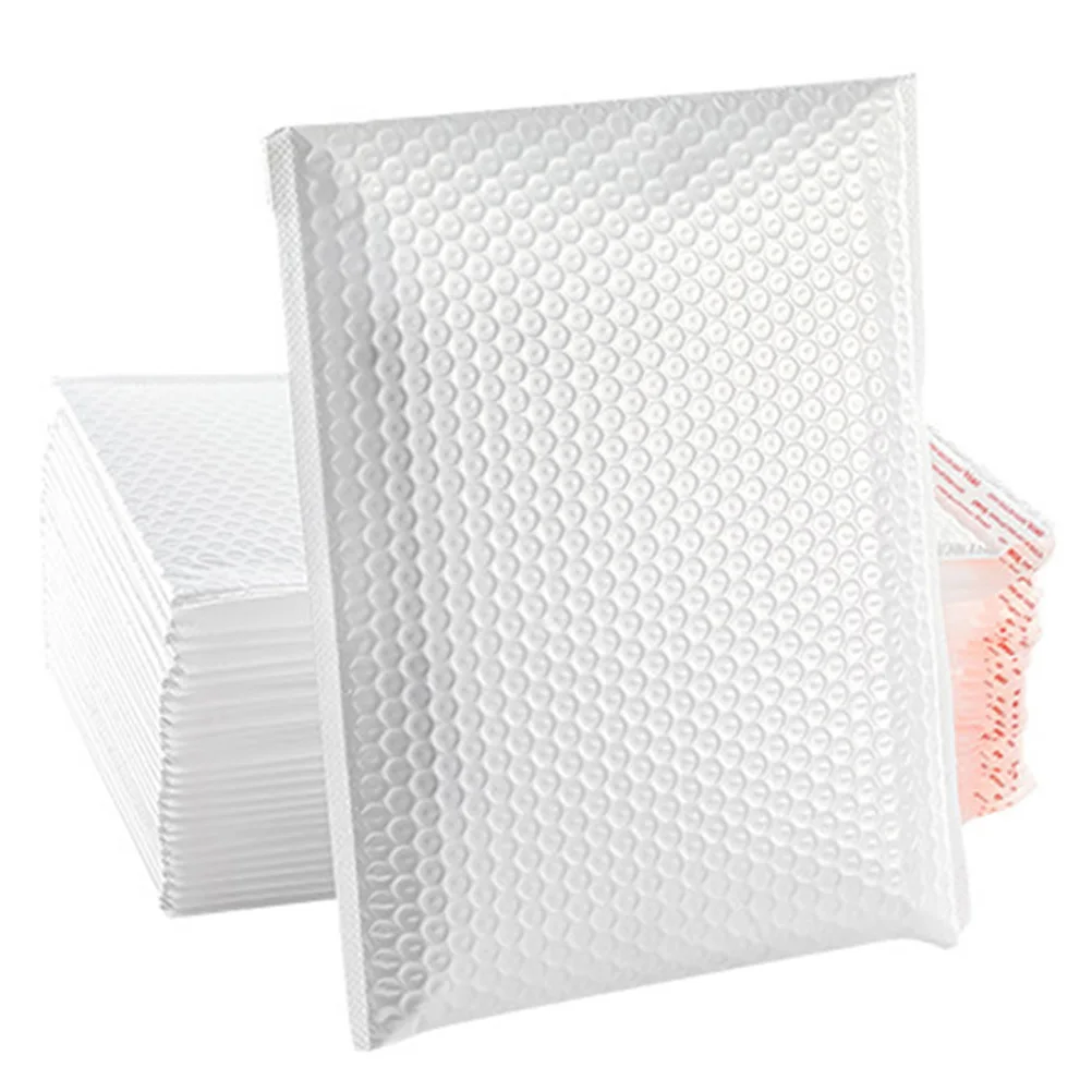 

50pcs Pearl Film Bubble Bags Self-Adhesive Waterproof Dustproof Moisture-Proof Shipping Packaging Bags Multi-Function Express
