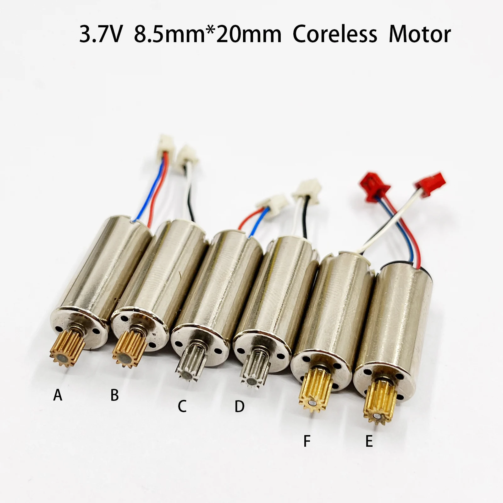 Mini 8520 8.5mm*20mm CW/CCW Coreless Motor 11 Teeth Brass Gear 8T Metal Gear DC 3.7V High Speed Engine RC Drone Quadcopter UAV