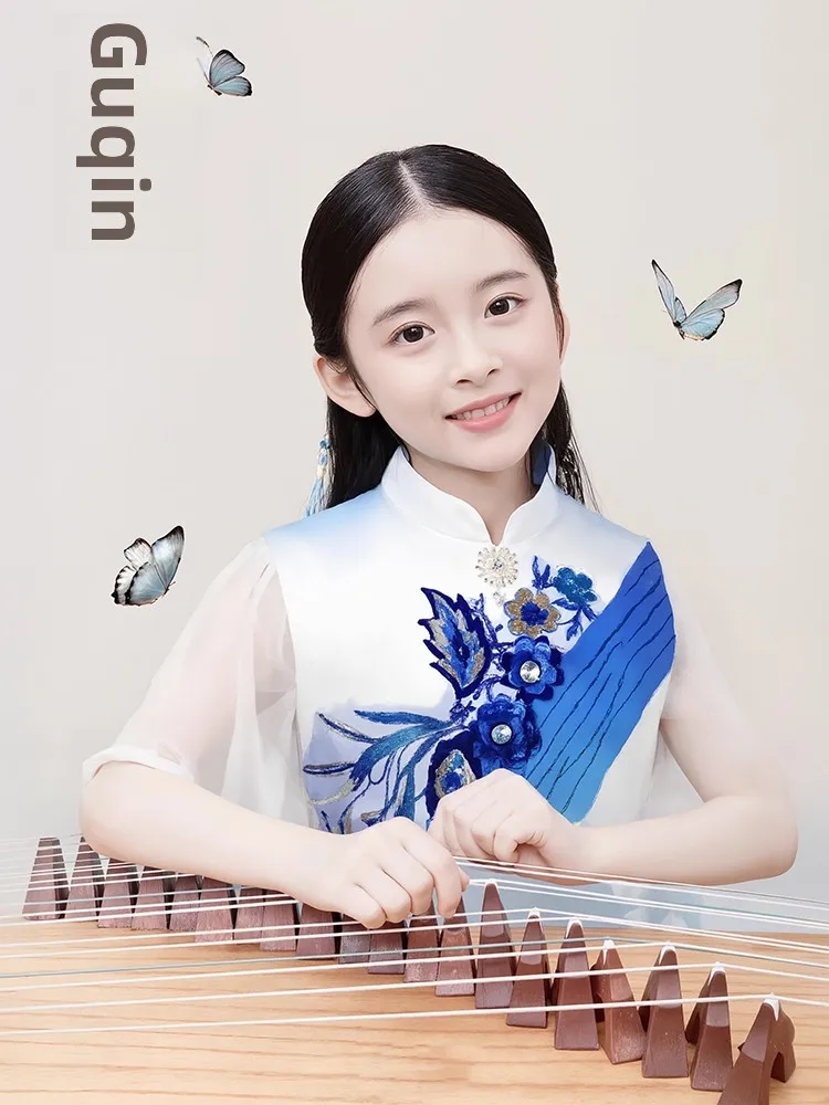 

Girls Performance Clothes Traditional Chinese Hanfu Suit for Pipa Performance Exam Ceremony Costume Children's Stage Outfit