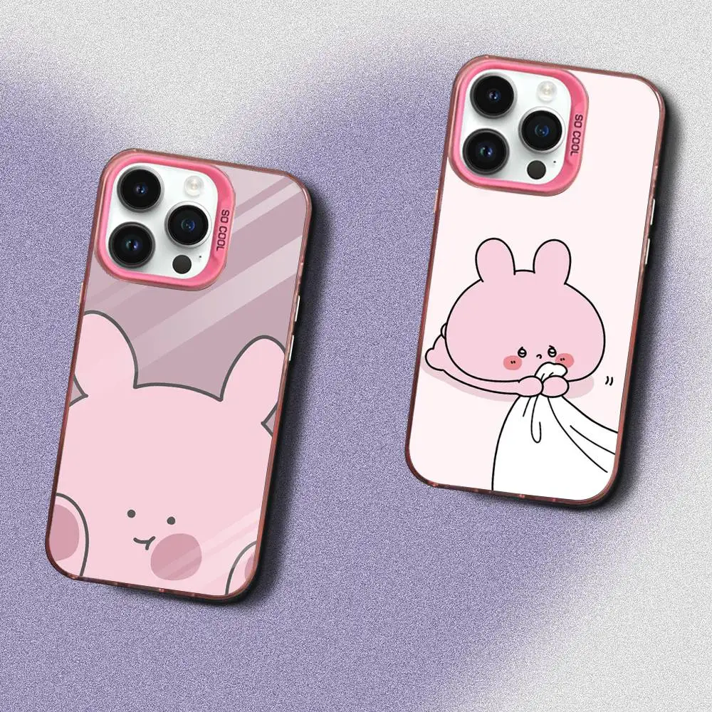 

C-CartoonS A-Asamimichan Phone Case For iPhone 17,16,15,14,13,12,Pro,Max,Plus,E,SE4,Air,Mini Pink IMD Box